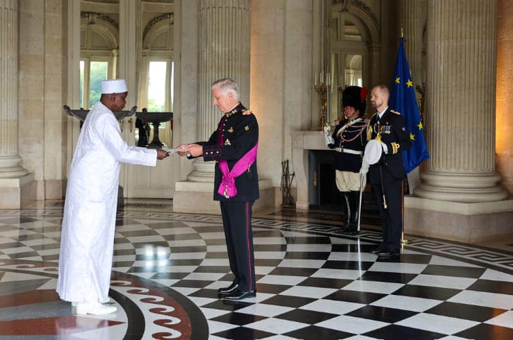 Diplomatie : le nouvel ambassadeur du Tchad en Belgique présente ses lettres de créances