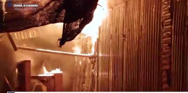 Tchad : incendie ravage plusieurs boutiques au marché Dembé
