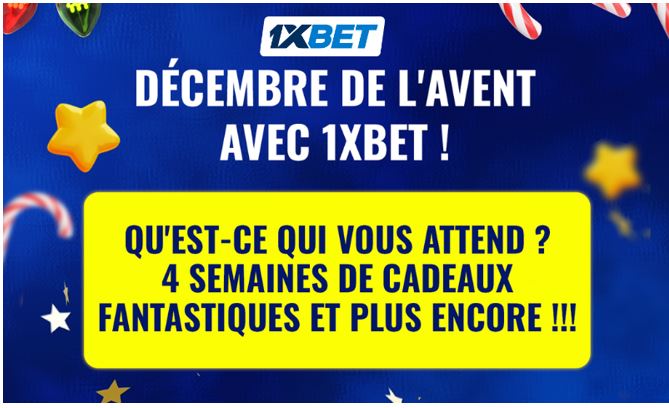 Un mois de prix généreux de 1xBet : croyez au miracle de Noël et recevez des cadeaux tous les jours !