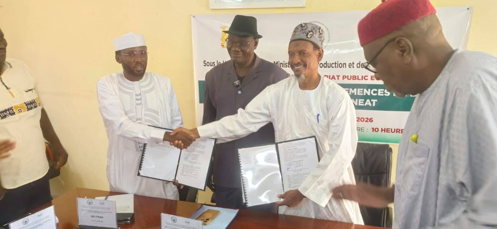 Tchad : l’ITRAD et l’ANEAT signent un partenariat pour booster l’agriculture
