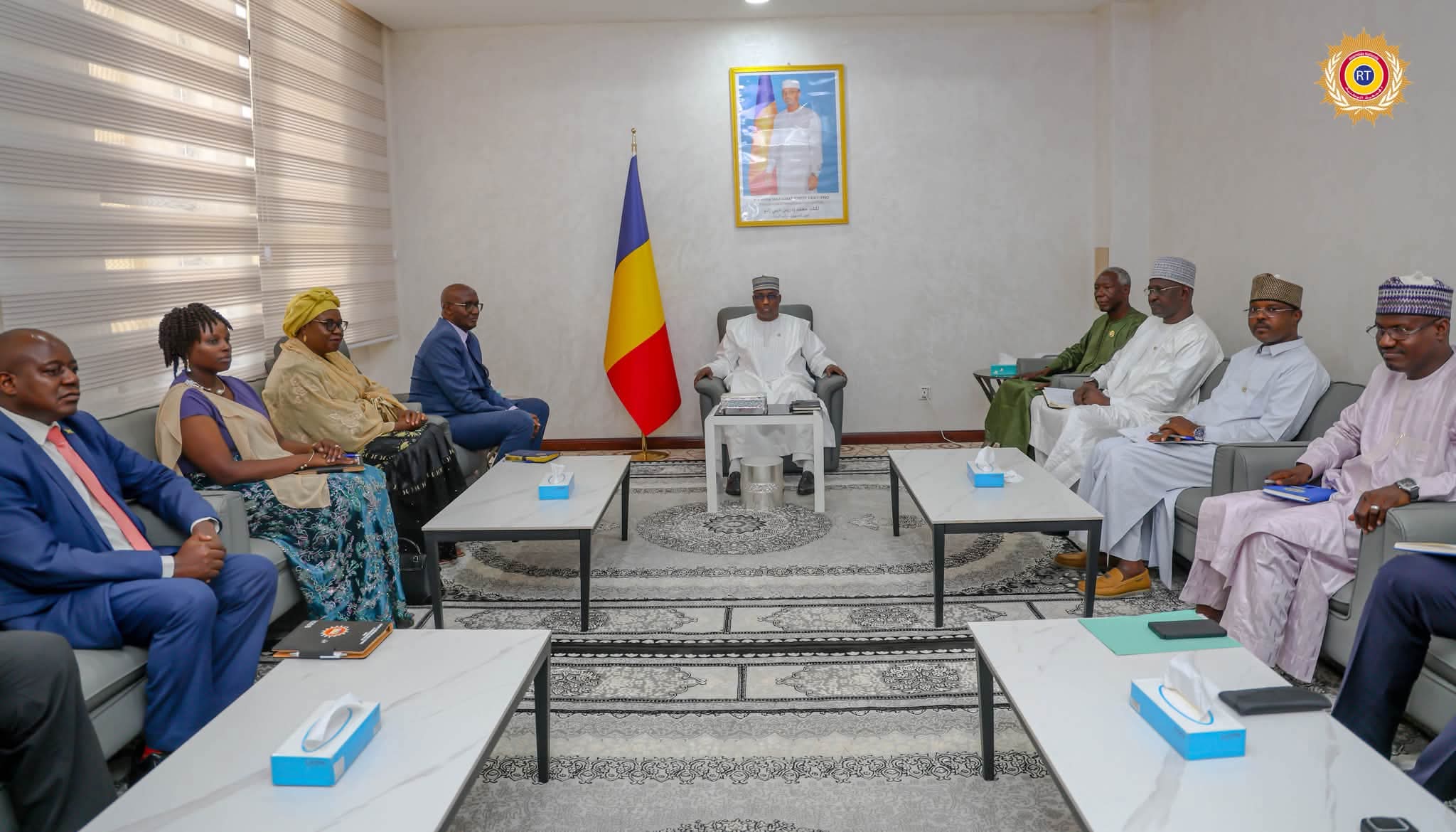Tchad : le président de l’Assemblée nationale reçoit une délégation des Cours des comptes du Tchad et du Burundi
